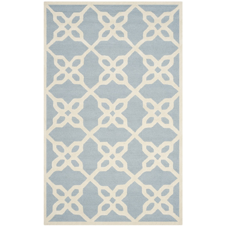 SAFAVIEH Cambridge CAM722B Handmade Blue / Ivory Rug Image 5