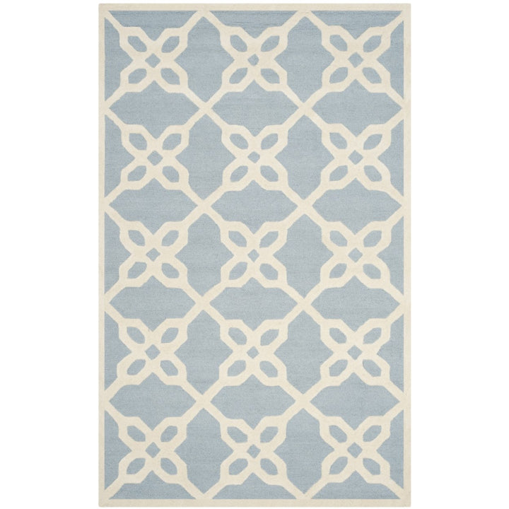 SAFAVIEH Cambridge CAM722B Handmade Blue / Ivory Rug Image 1