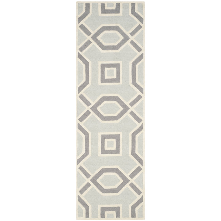 SAFAVIEH Cambridge CAM723G Handmade Grey / Ivory Rug Image 3