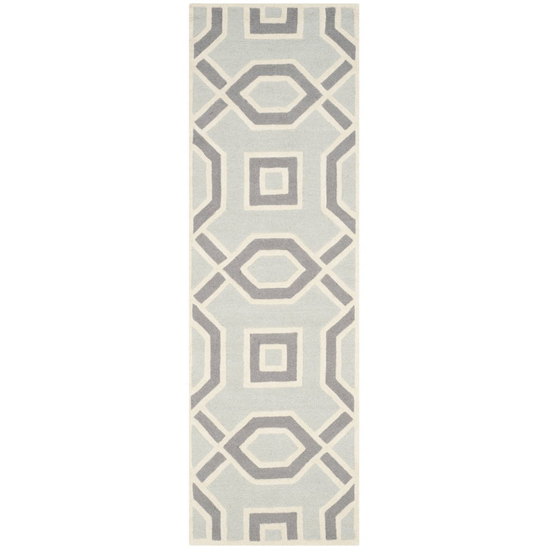 SAFAVIEH Cambridge CAM723G Handmade Grey / Ivory Rug Image 1