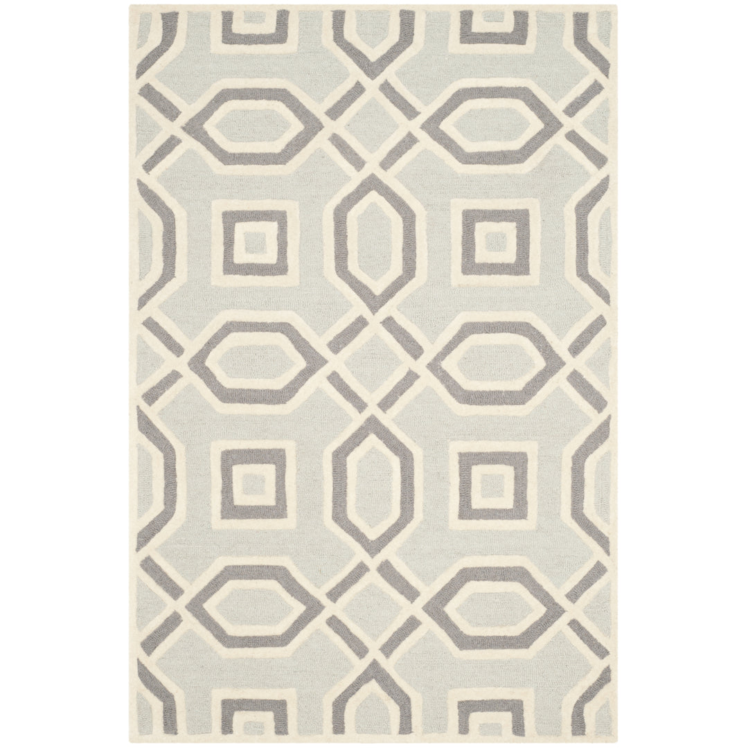 SAFAVIEH Cambridge CAM723G Handmade Grey / Ivory Rug Image 5