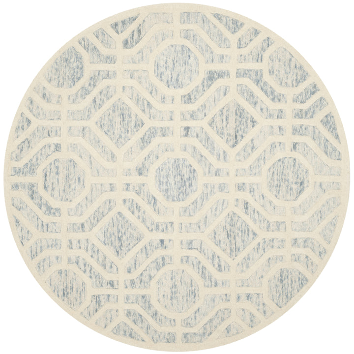 SAFAVIEH Cambridge CAM726B Light Blue / Ivory Rug Image 4