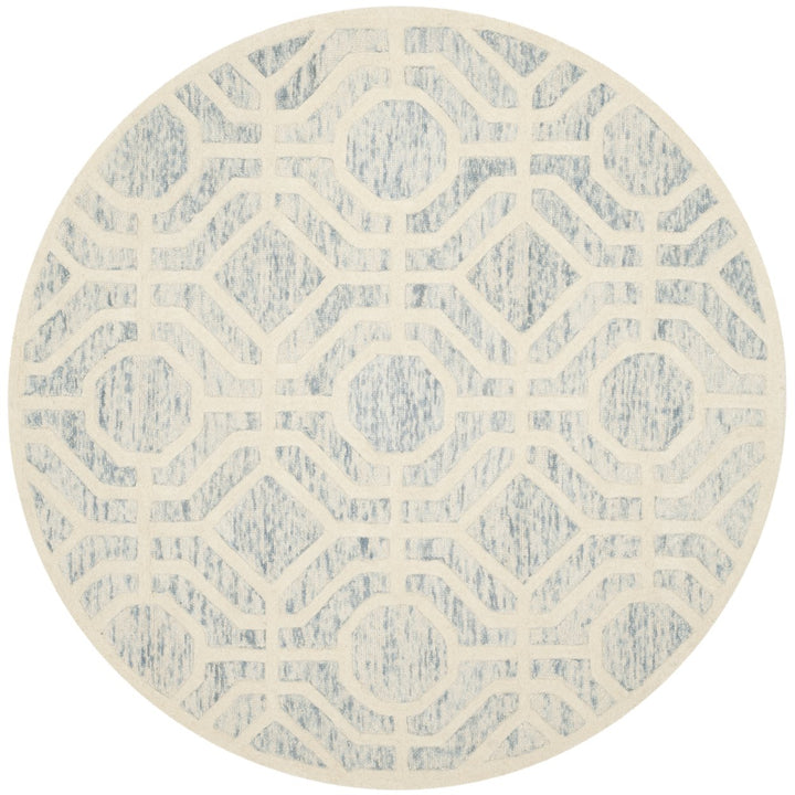 SAFAVIEH Cambridge CAM726B Light Blue / Ivory Rug Image 1