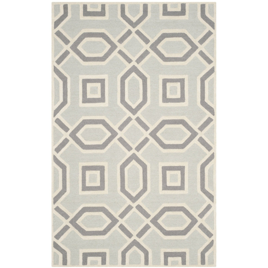 SAFAVIEH Cambridge CAM723G Handmade Grey / Ivory Rug Image 6