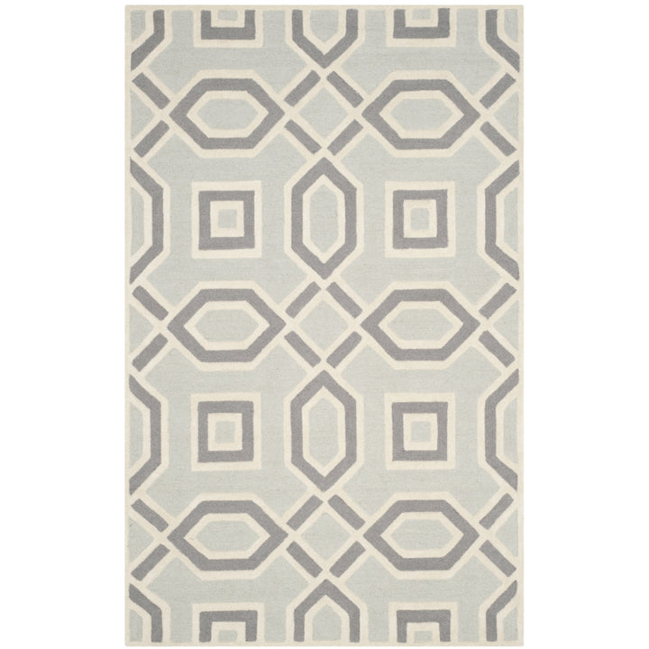 SAFAVIEH Cambridge CAM723G Handmade Grey / Ivory Rug Image 6