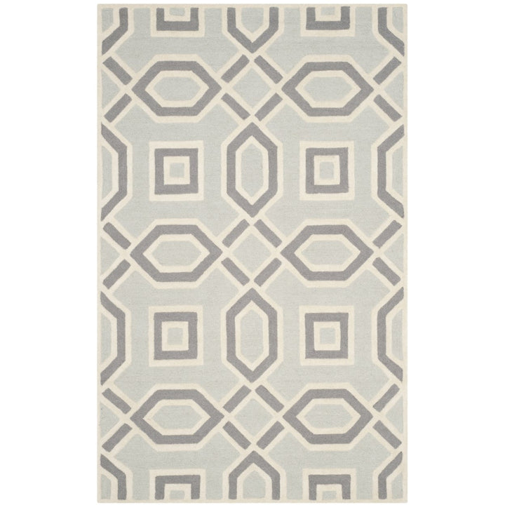 SAFAVIEH Cambridge CAM723G Handmade Grey / Ivory Rug Image 1