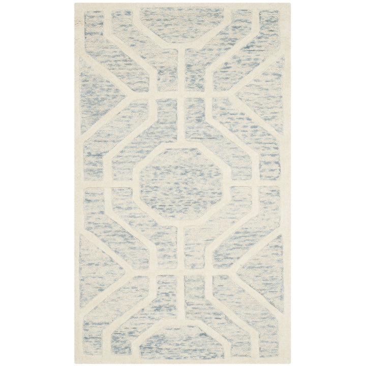 SAFAVIEH Cambridge CAM726B Light Blue / Ivory Rug Image 9