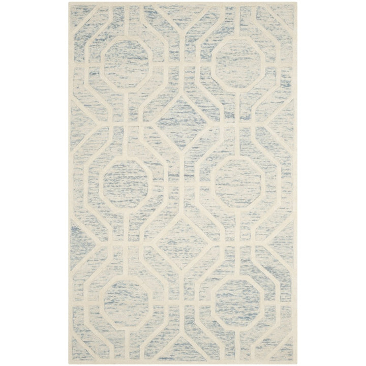 SAFAVIEH Cambridge CAM726B Light Blue / Ivory Rug Image 10