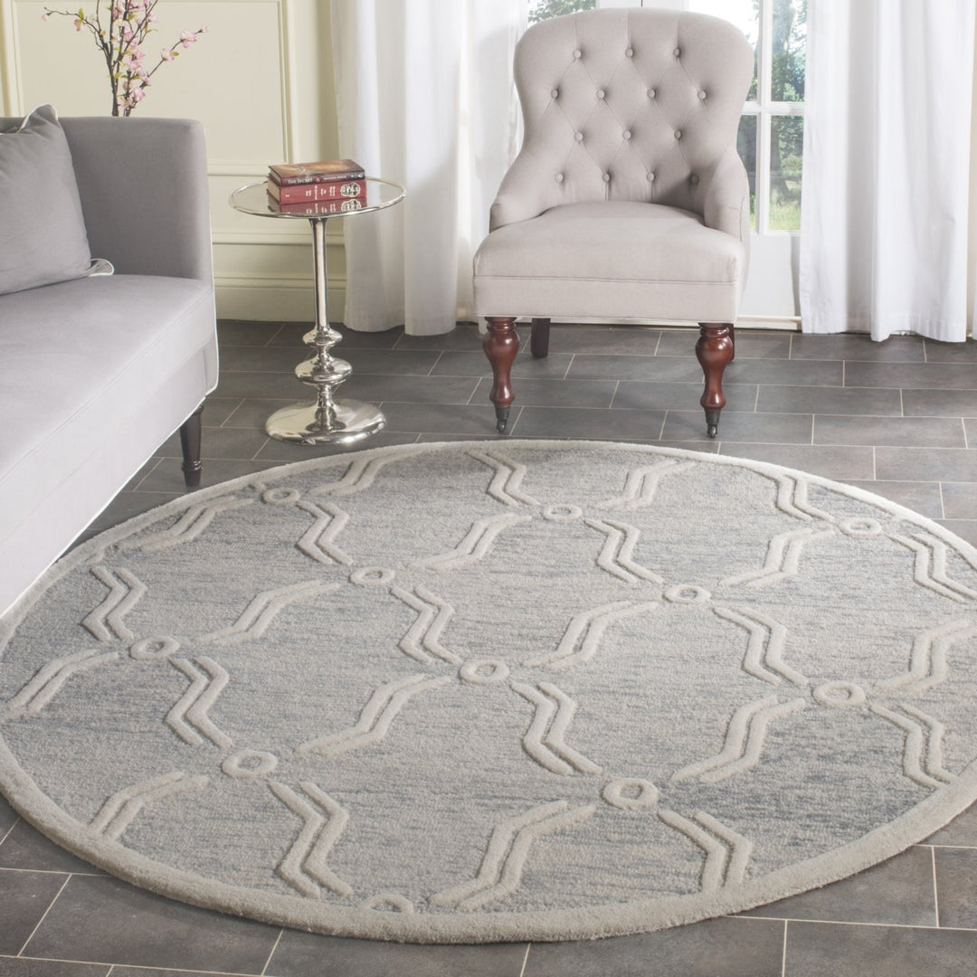 SAFAVIEH Cambridge CAM728G Light Grey / Ivory Rug Image 2