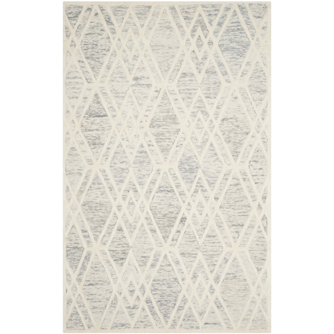 SAFAVIEH Cambridge CAM729G Handmade Grey / Ivory Rug Image 1