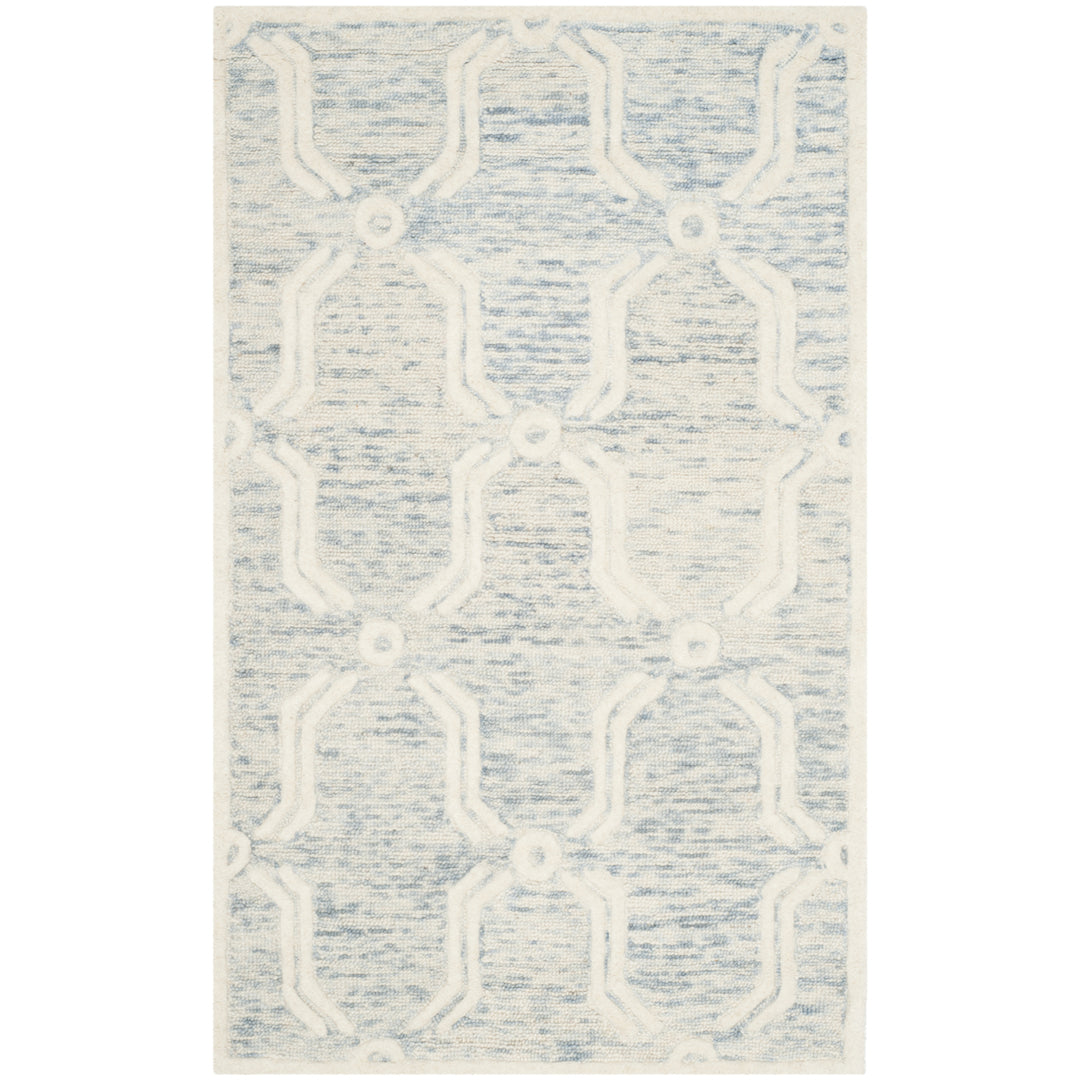 SAFAVIEH Cambridge CAM728B Light Blue / Ivory Rug Image 9