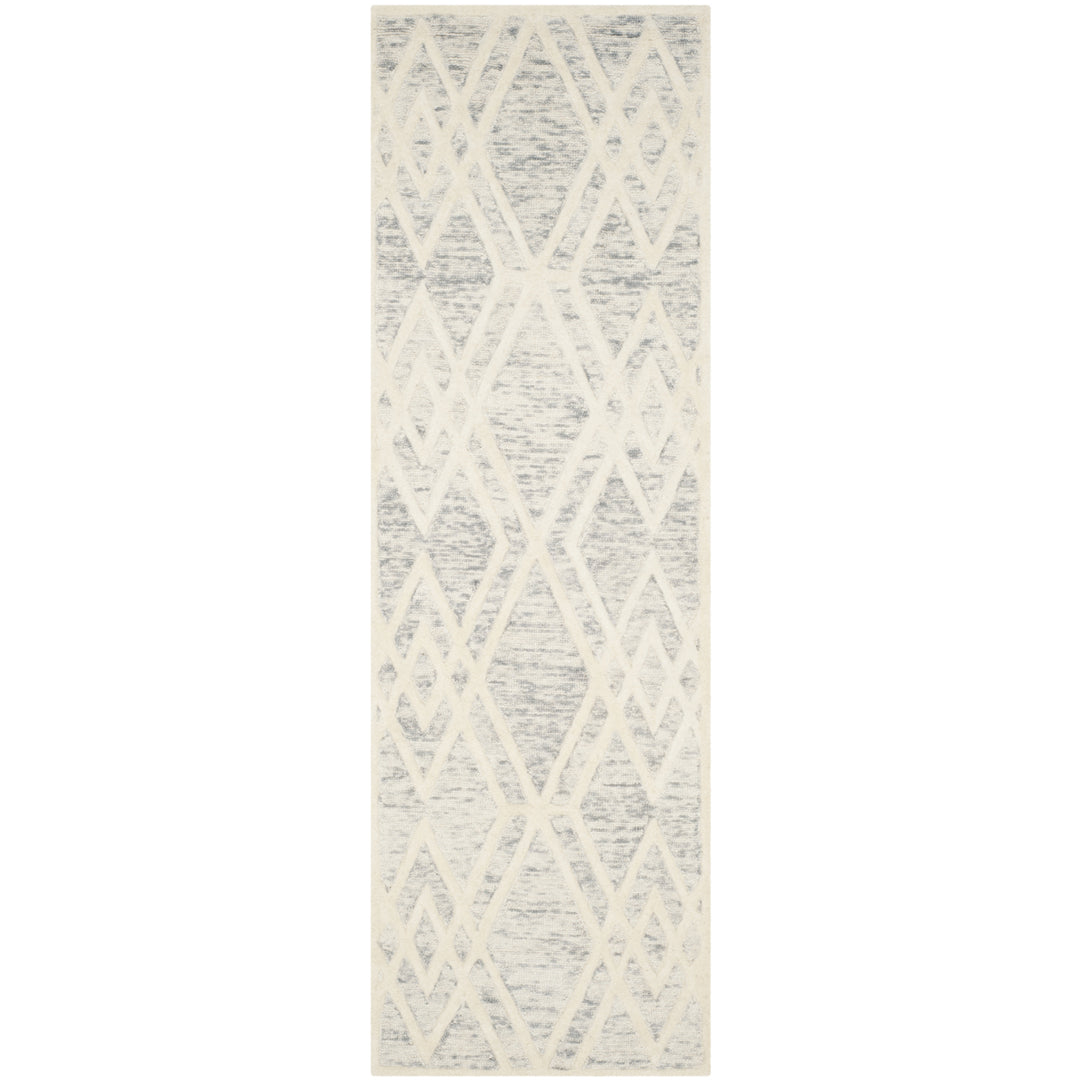 SAFAVIEH Cambridge CAM729G Handmade Grey / Ivory Rug Image 5