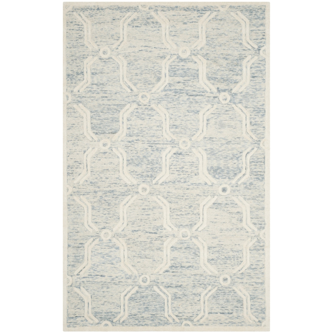 SAFAVIEH Cambridge CAM728B Light Blue / Ivory Rug Image 10