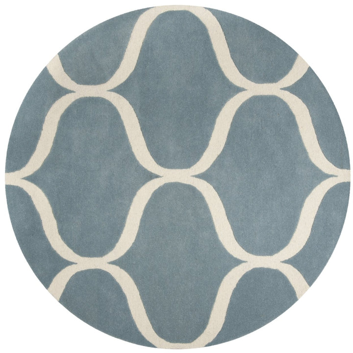 SAFAVIEH Cambridge CAM730B Light Blue / Ivory Rug Image 1