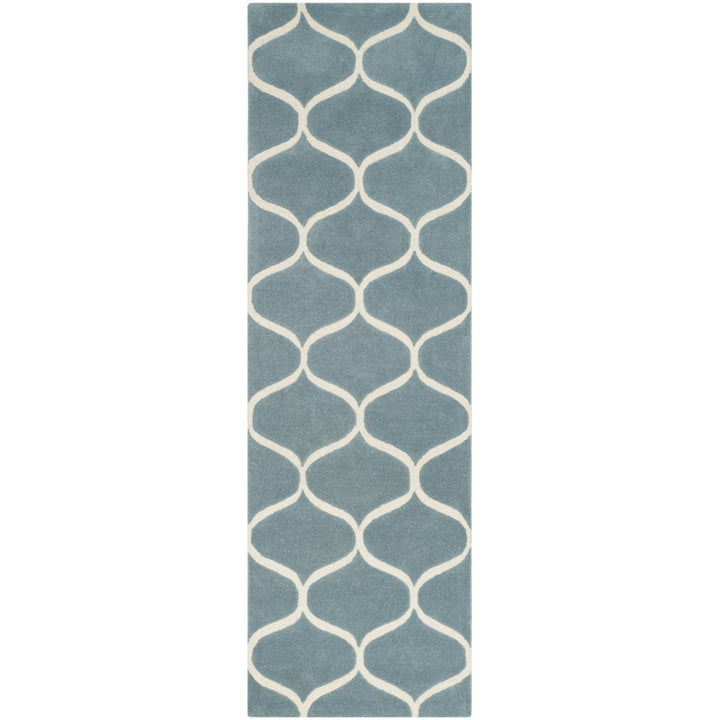 SAFAVIEH Cambridge CAM730B Light Blue / Ivory Rug Image 1