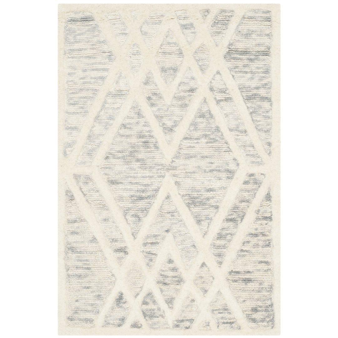 SAFAVIEH Cambridge CAM729G Handmade Grey / Ivory Rug Image 8