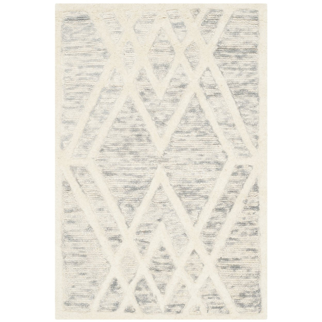 SAFAVIEH Cambridge CAM729G Handmade Grey / Ivory Rug Image 1