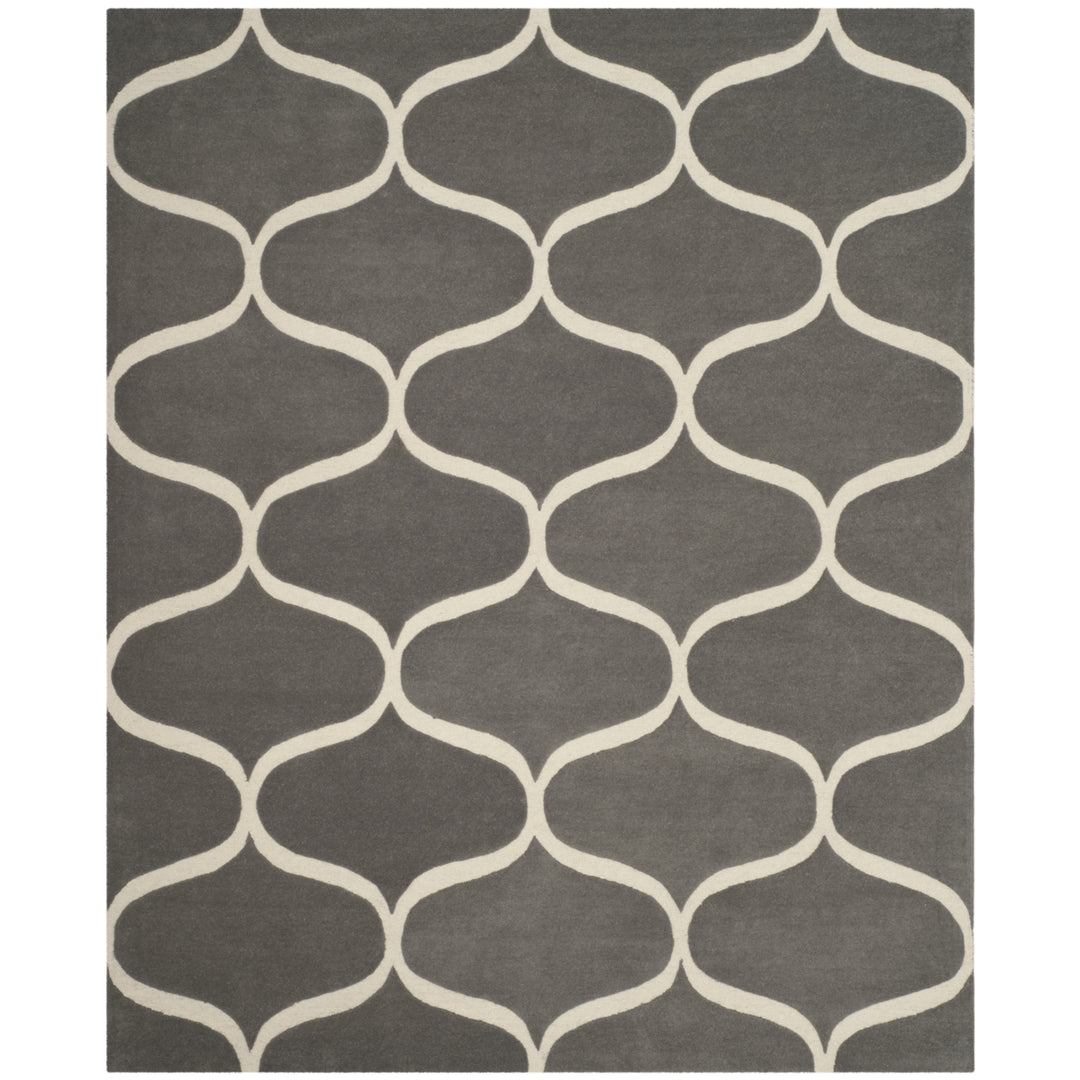 SAFAVIEH Cambridge CAM730D Dark Grey / Ivory Rug Image 1