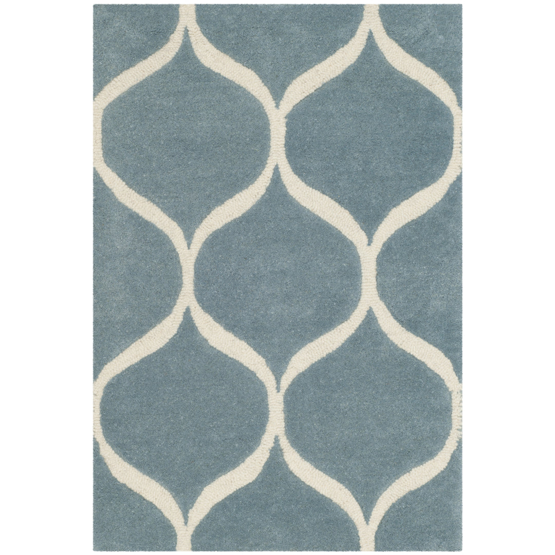 SAFAVIEH Cambridge CAM730B Light Blue / Ivory Rug Image 8