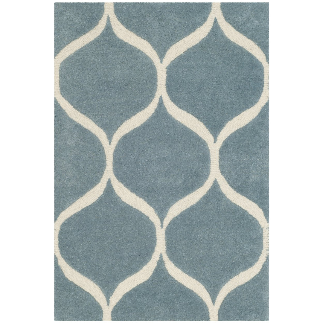 SAFAVIEH Cambridge CAM730B Light Blue / Ivory Rug Image 1