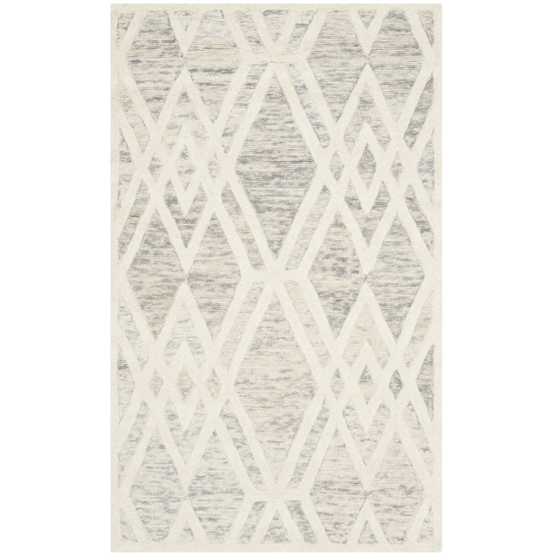 SAFAVIEH Cambridge CAM729G Handmade Grey / Ivory Rug Image 1