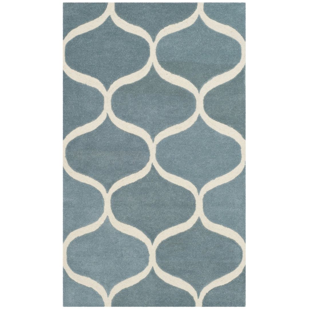 SAFAVIEH Cambridge CAM730B Light Blue / Ivory Rug Image 9