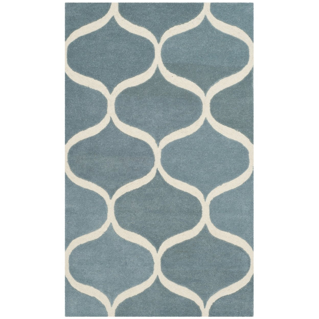 SAFAVIEH Cambridge CAM730B Light Blue / Ivory Rug Image 1