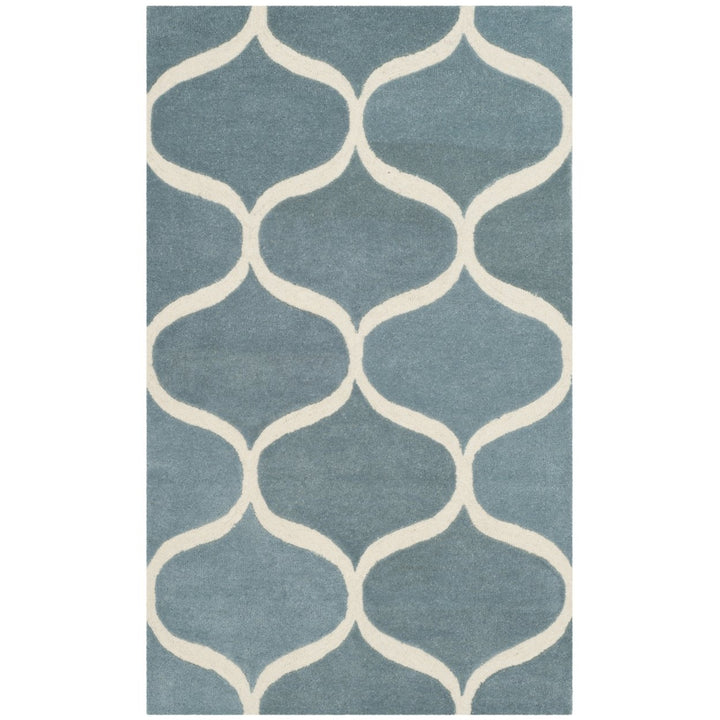 SAFAVIEH Cambridge CAM730B Light Blue / Ivory Rug Image 1