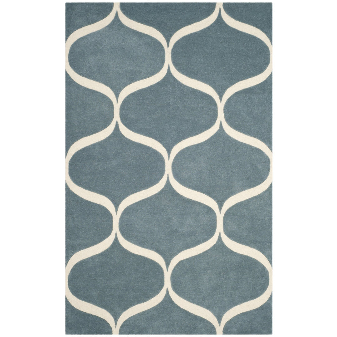 SAFAVIEH Cambridge CAM730B Light Blue / Ivory Rug Image 10