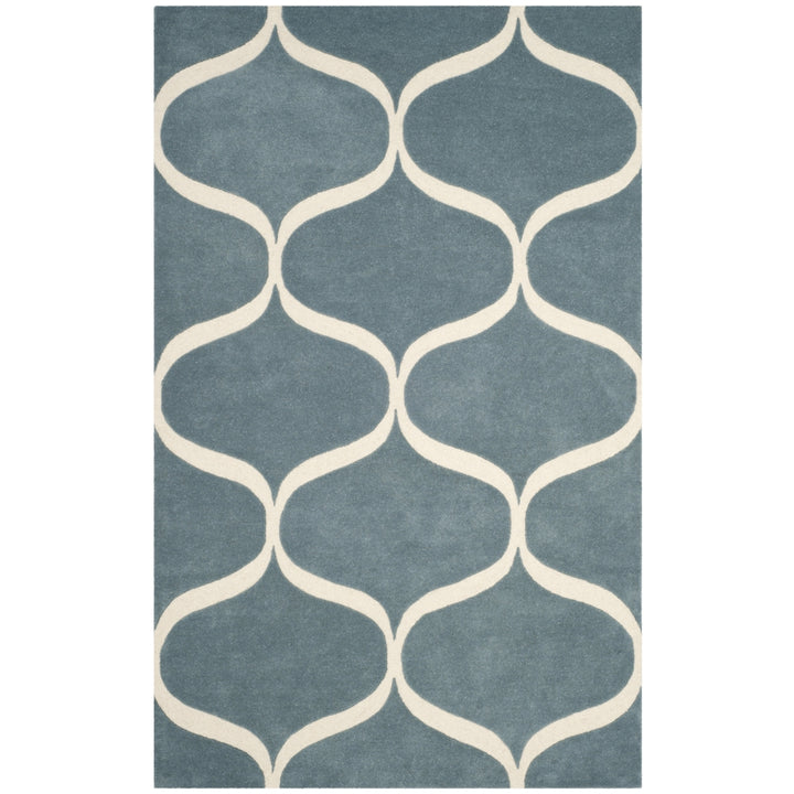 SAFAVIEH Cambridge CAM730B Light Blue / Ivory Rug Image 10