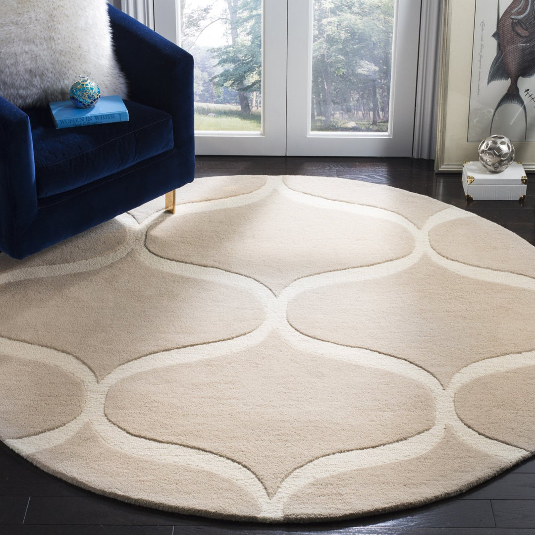 SAFAVIEH Cambridge CAM730J Light Beige / Ivory Rug Image 2