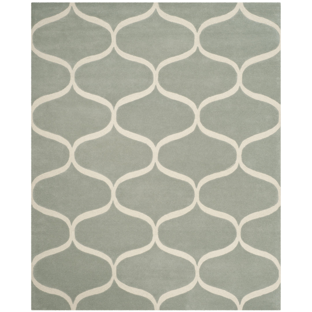 SAFAVIEH Cambridge CAM730G Handmade Grey / Ivory Rug Image 1