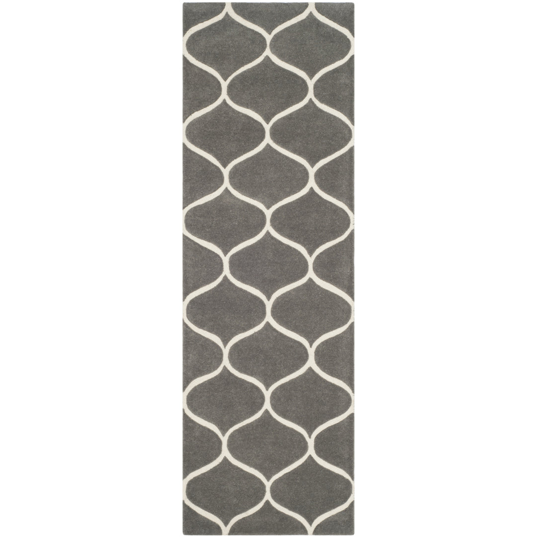 SAFAVIEH Cambridge CAM730D Dark Grey / Ivory Rug Image 5