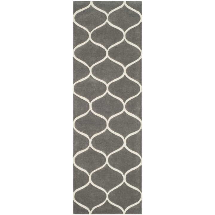 SAFAVIEH Cambridge CAM730D Dark Grey / Ivory Rug Image 1