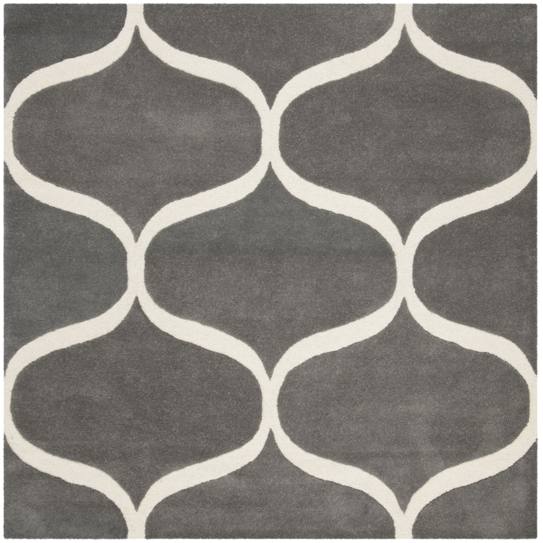 SAFAVIEH Cambridge CAM730D Dark Grey / Ivory Rug Image 6