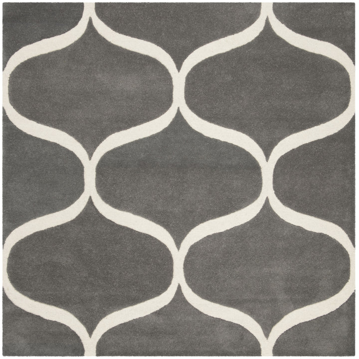 SAFAVIEH Cambridge CAM730D Dark Grey / Ivory Rug Image 6