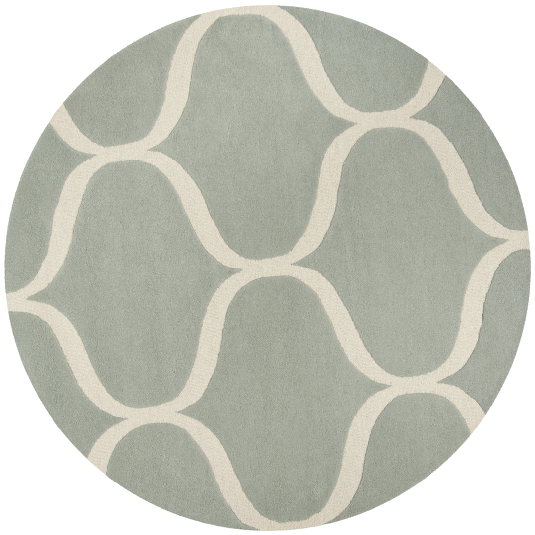 SAFAVIEH Cambridge CAM730G Handmade Grey / Ivory Rug Image 4