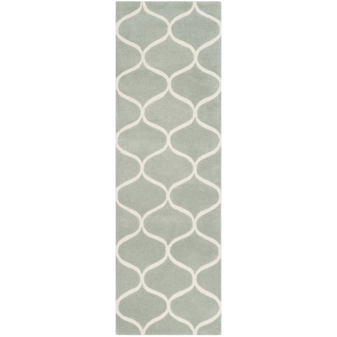 SAFAVIEH Cambridge CAM730G Handmade Grey / Ivory Rug Image 5