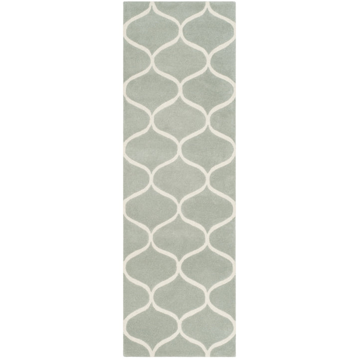 SAFAVIEH Cambridge CAM730G Handmade Grey / Ivory Rug Image 5