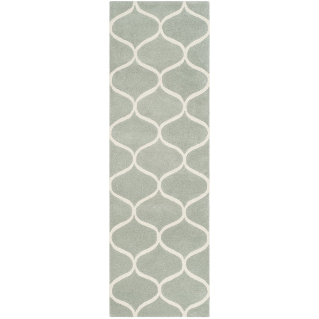 SAFAVIEH Cambridge CAM730G Handmade Grey / Ivory Rug Image 1