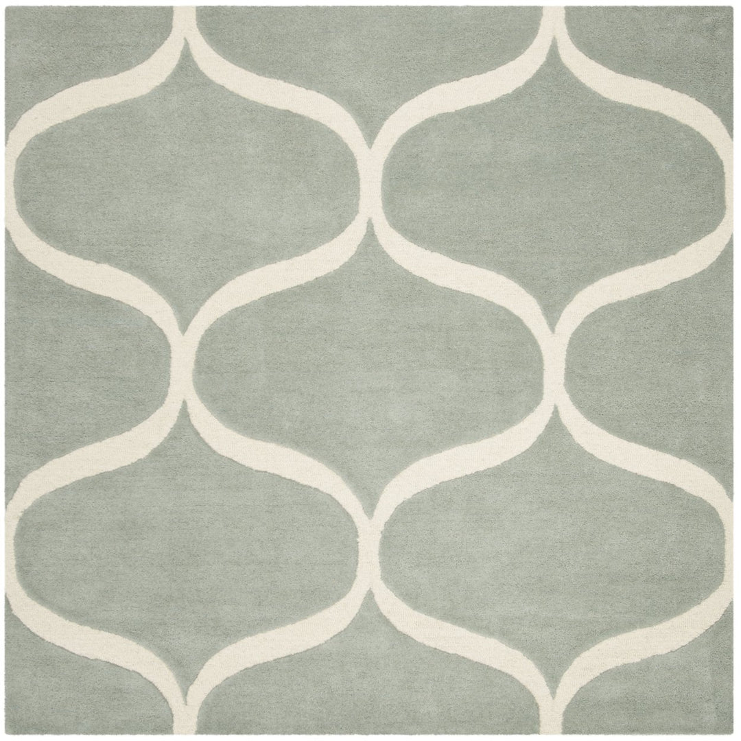 SAFAVIEH Cambridge CAM730G Handmade Grey / Ivory Rug Image 1