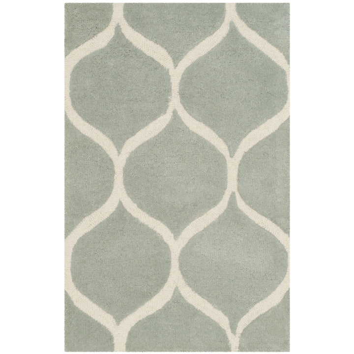 SAFAVIEH Cambridge CAM730G Handmade Grey / Ivory Rug Image 8