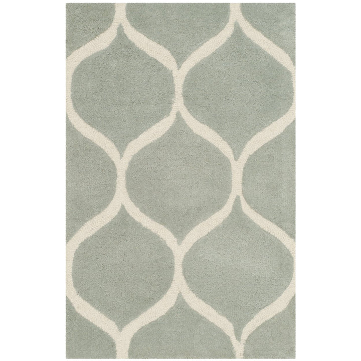 SAFAVIEH Cambridge CAM730G Handmade Grey / Ivory Rug Image 1