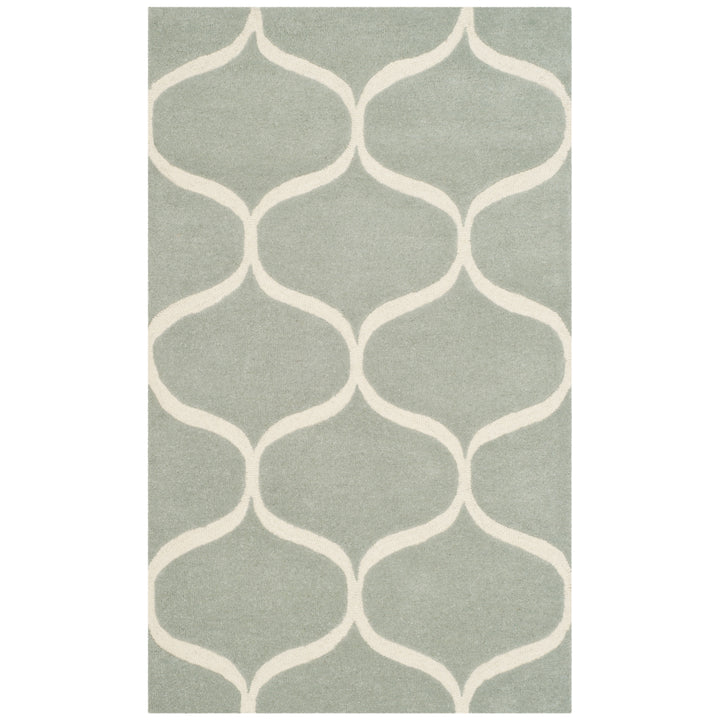 SAFAVIEH Cambridge CAM730G Handmade Grey / Ivory Rug Image 9