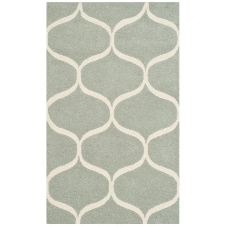 SAFAVIEH Cambridge CAM730G Handmade Grey / Ivory Rug Image 1