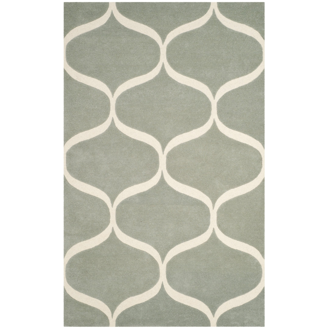 SAFAVIEH Cambridge CAM730G Handmade Grey / Ivory Rug Image 10