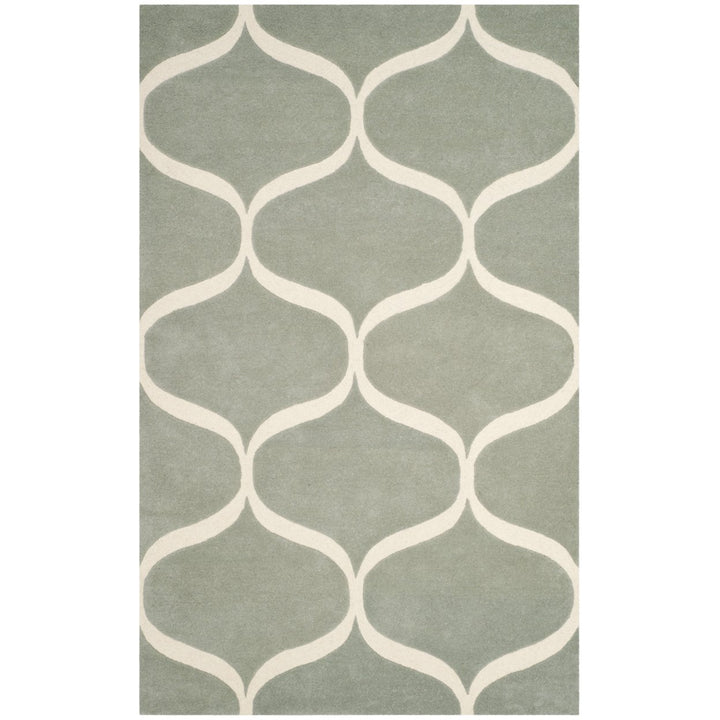 SAFAVIEH Cambridge CAM730G Handmade Grey / Ivory Rug Image 1