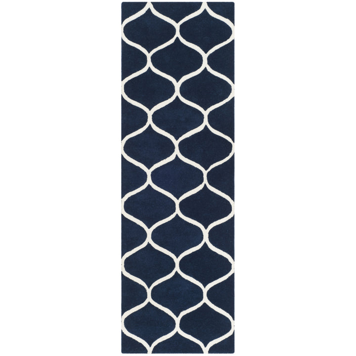 SAFAVIEH Cambridge CAM730M Dark Blue / Ivory Rug Image 5