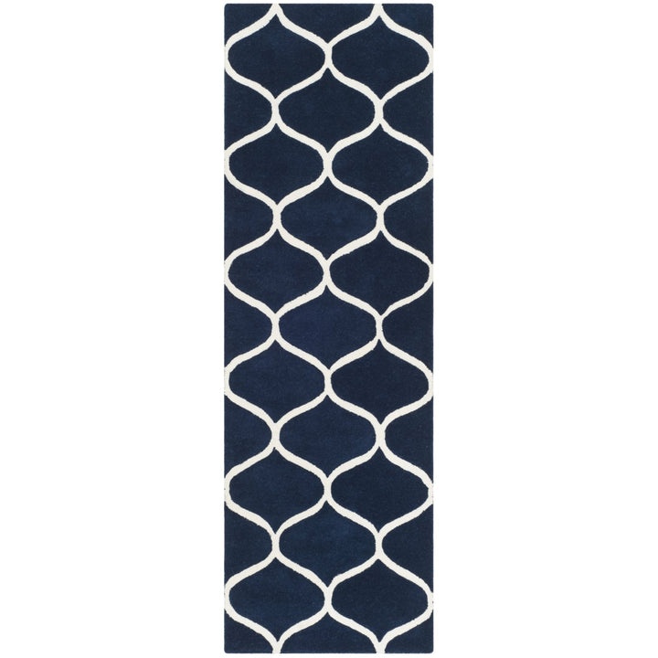 SAFAVIEH Cambridge CAM730M Dark Blue / Ivory Rug Image 1