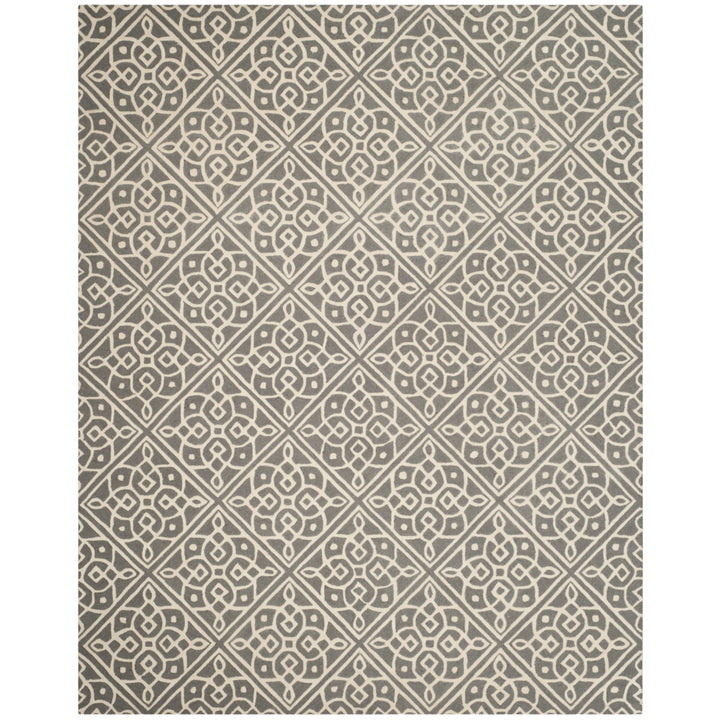 SAFAVIEH Cambridge CAM731D Dark Grey / Ivory Rug Image 1